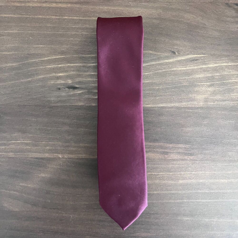 Express Maroon Burgundy Silk Tie